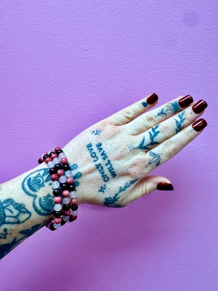 Natural Love Combination Bracelet 6mm for wholesale by Luxury House of Crystals