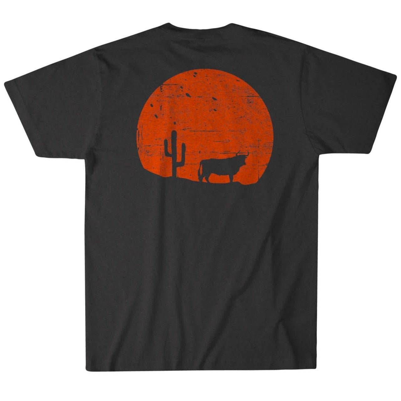 American Cattle Co - Wholesale Screen Printed T-Shirt - Unisex - Sunset Tee1