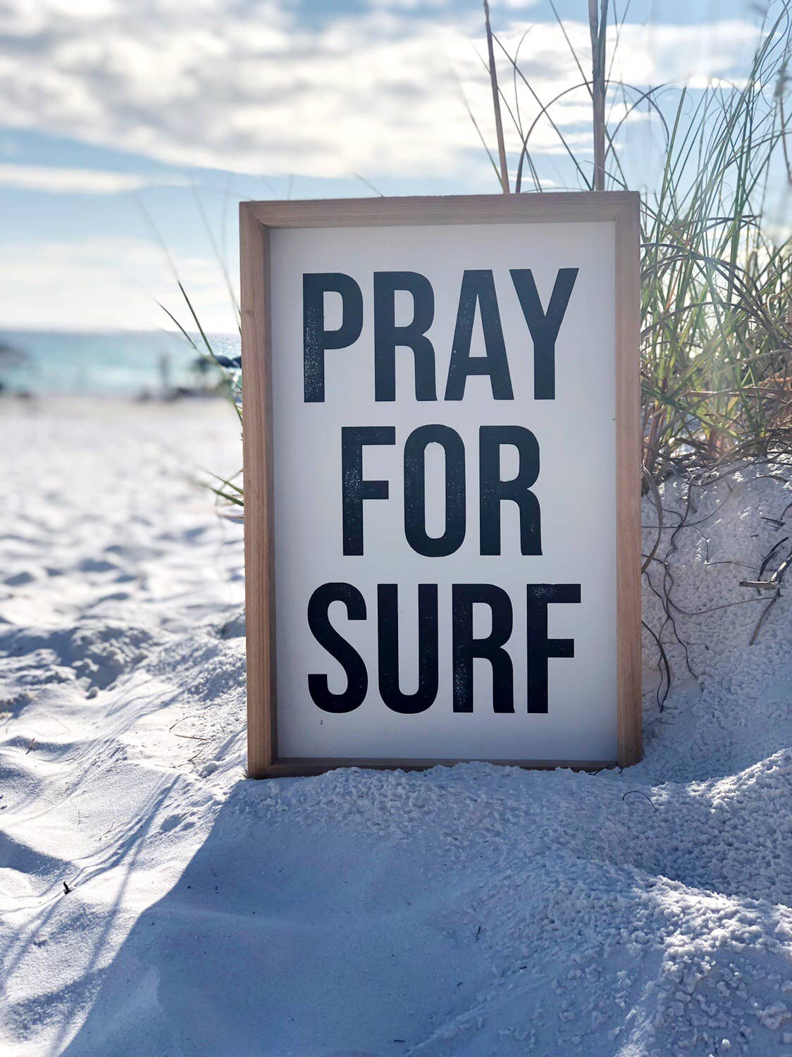 Southern Mesa Trading Co. - Wholesale Sign - Pray For Surf Wood Sign2