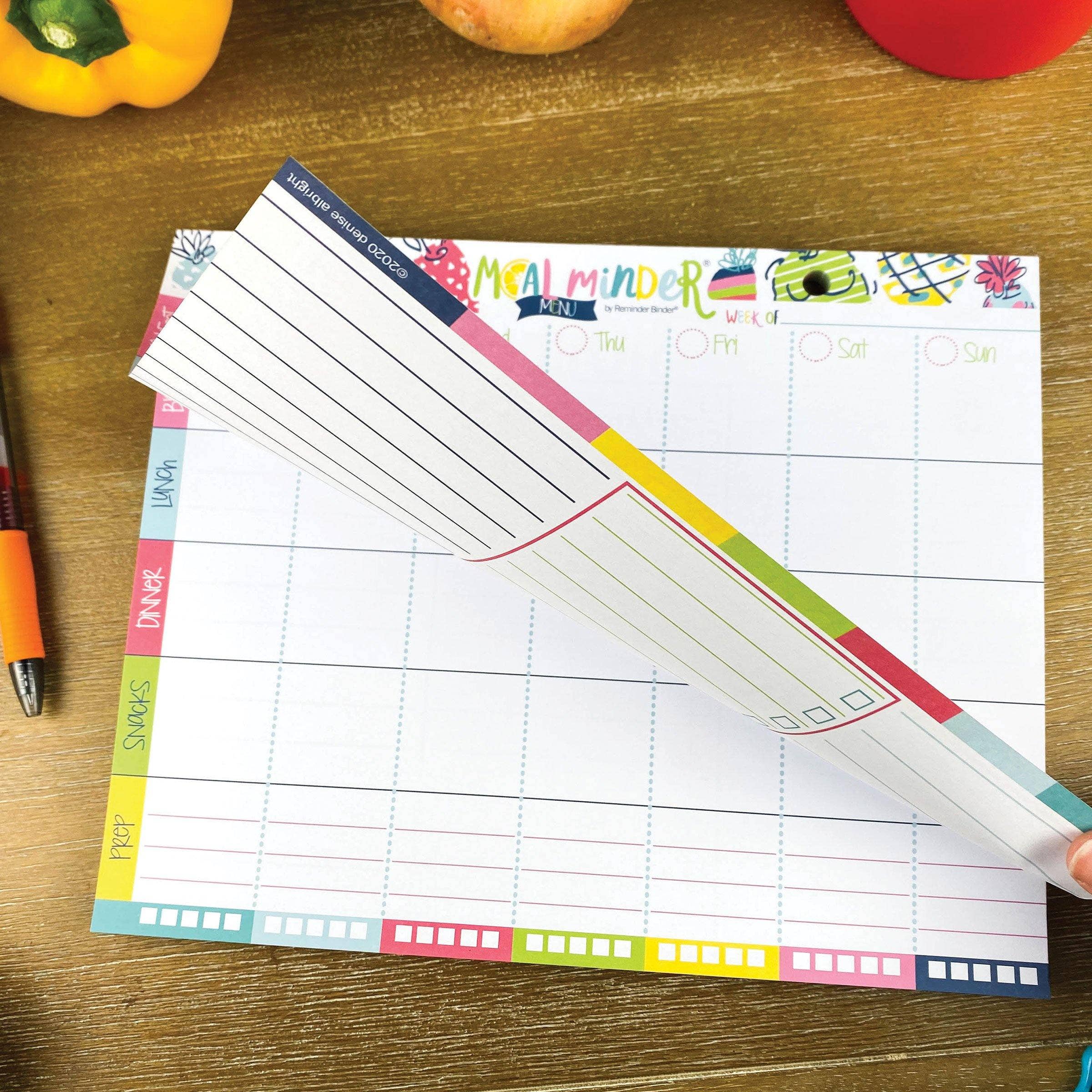 Denise Albright® - Wholesale Planner - 52-Week Meal Minder® Weekly Menu Planner Pad | Open Stock8