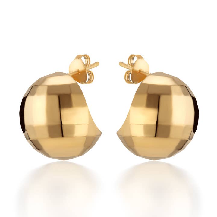 Scream Pretty - Recycled Sterling Silver Jewellery - Vente Clous d'oreille - Clous d'oreilles boule disco0