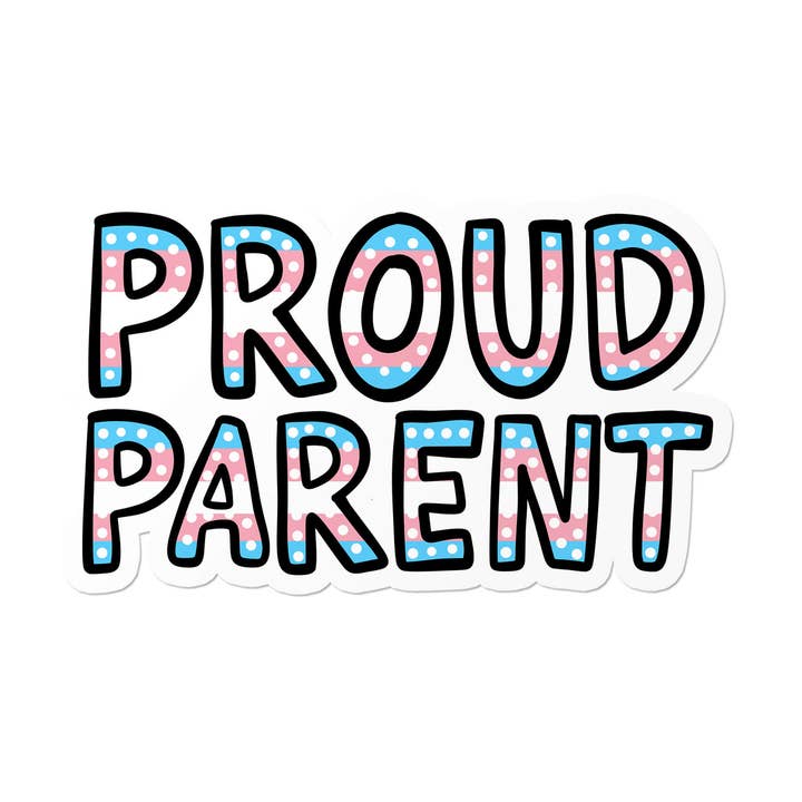 That Queer Card Co - Wholesale Sticker - Transgender Proud Parent | LGBTQ Trans Ally Activism Sticker1
