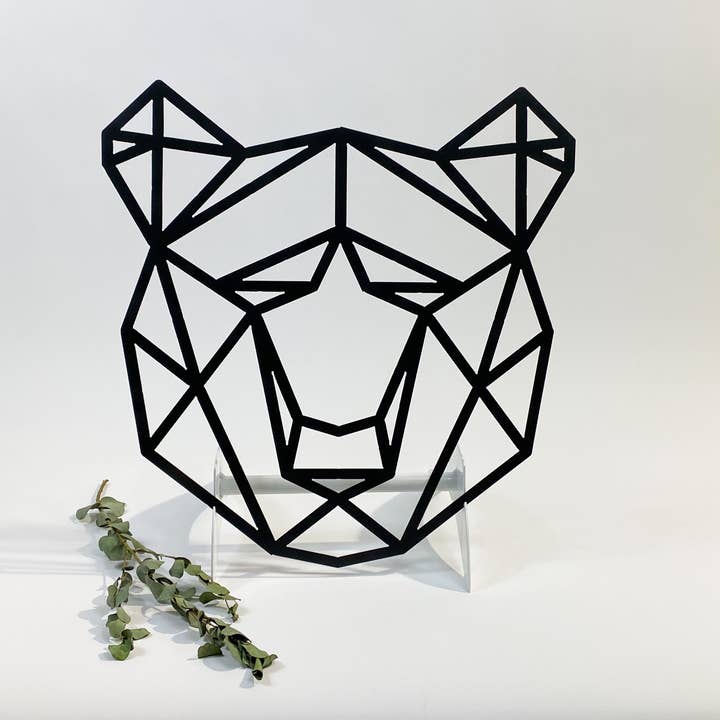 Geometric Bear Head for wholesale by Feddes Fabrications