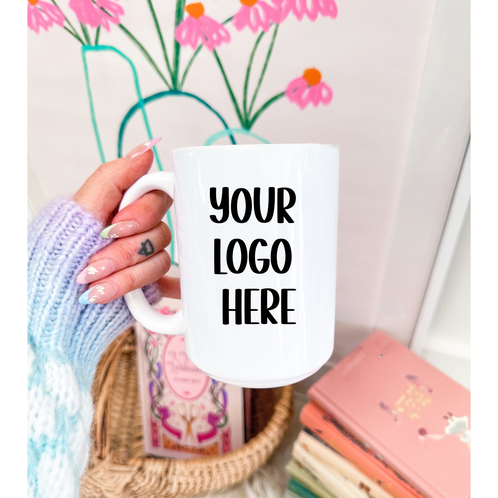Peachy Market Co - Wholesale Coffee Mug - Custom Logo or Or Picture Ceramic Coffee Mug1
