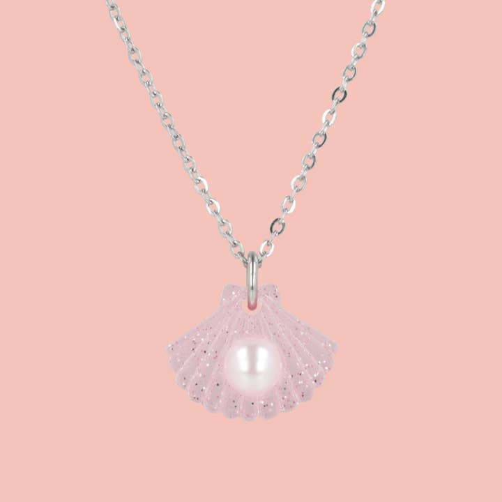 Vad The Shelly Halsband - Rosa för wholesale av Sour Cherry