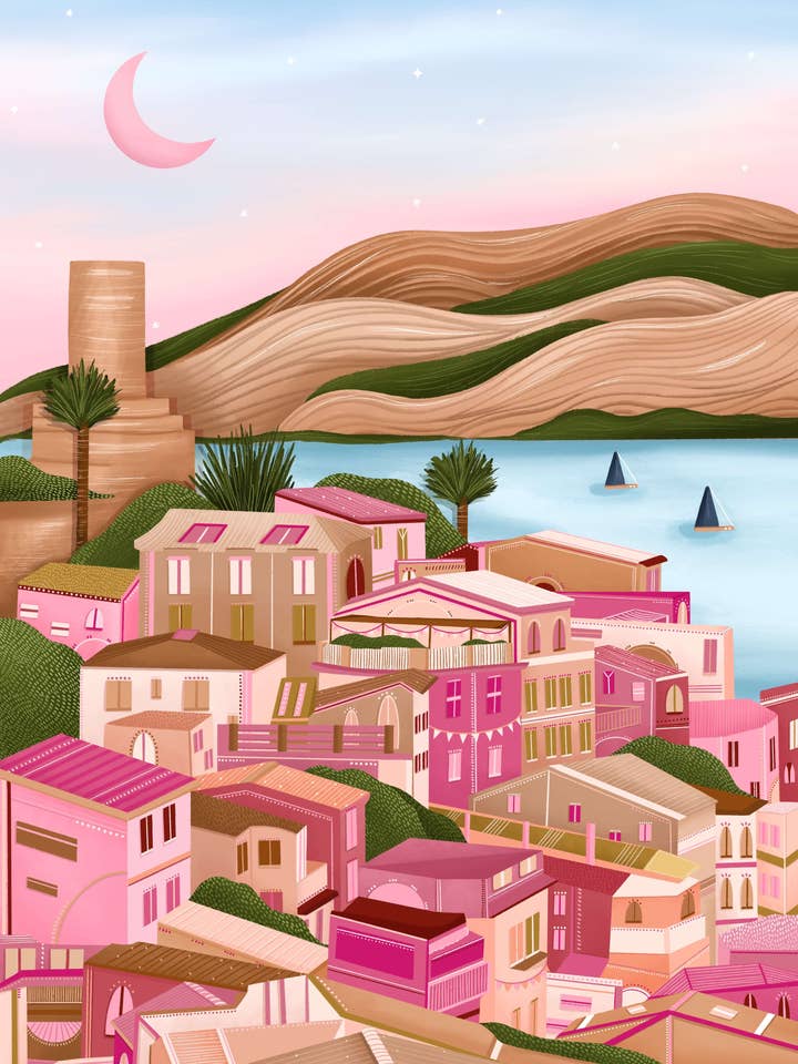 Vernazza for wholesale by Millie Illustrates