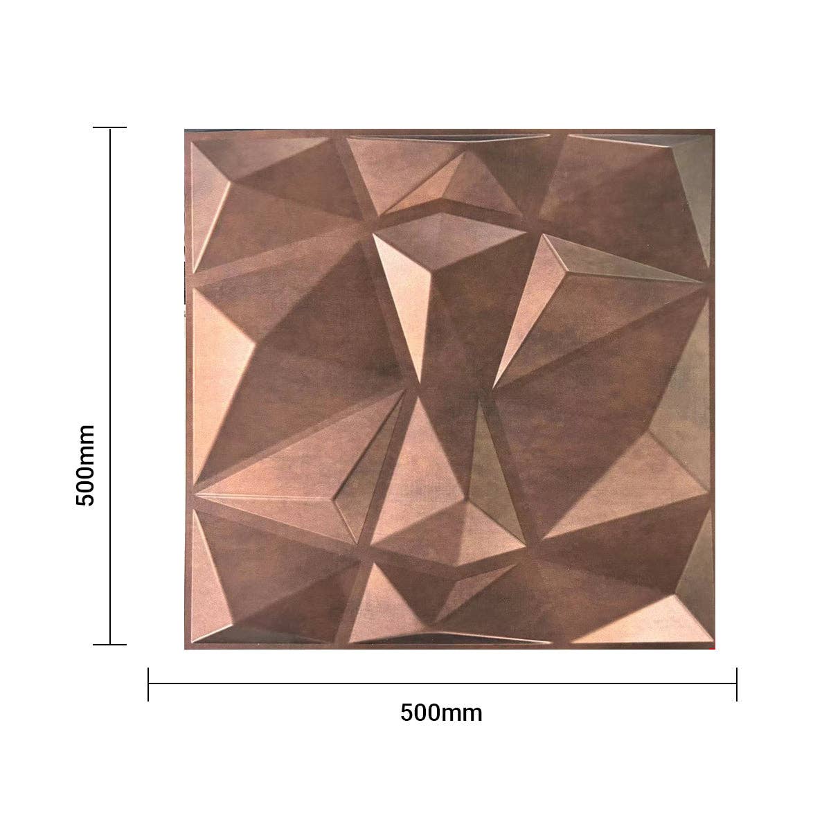 ENER-J - Vente Panneaux décoratifs - Pack de 4 panneaux muraux 3D en PVC avec design diamant facetté3