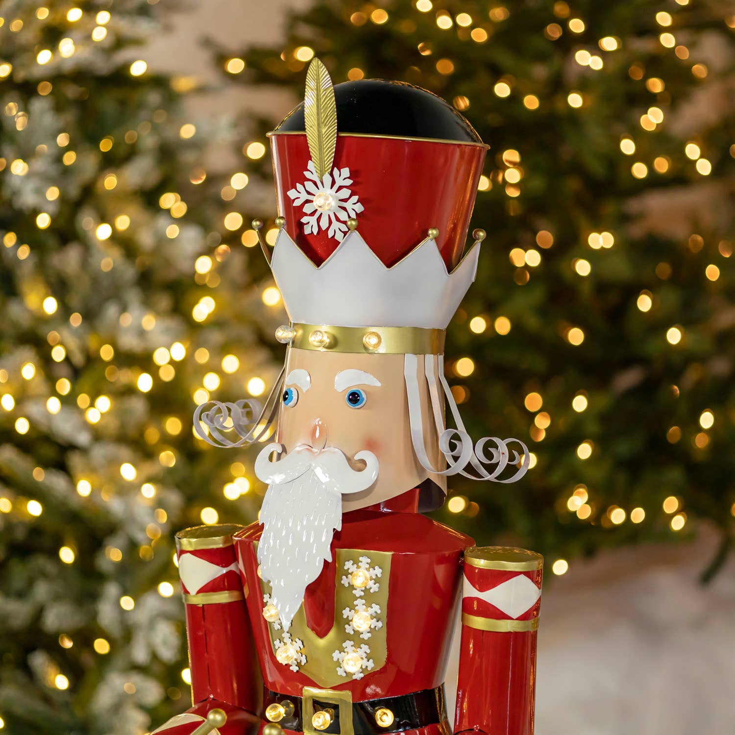 Zaer Ltd. International - Wholesale Holiday Nutcracker - 61" Tall Iron Nutcracker with LED Lights- 3 Options11
