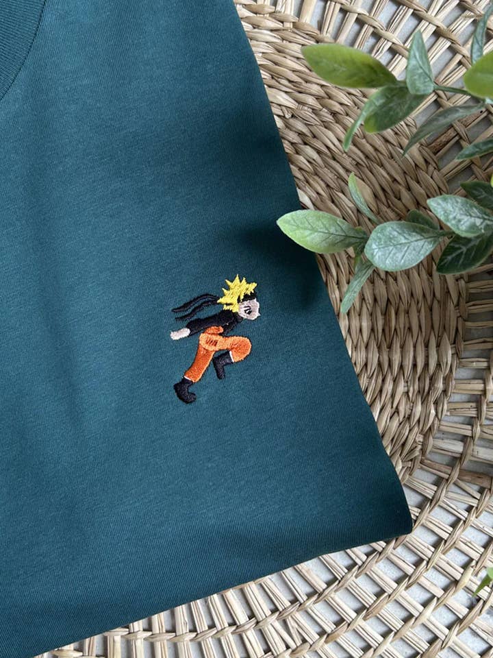 Juste un t-shirt - Wholesale T-Shirt - Unisex - Embroidered T-shirt - Naruto Running0