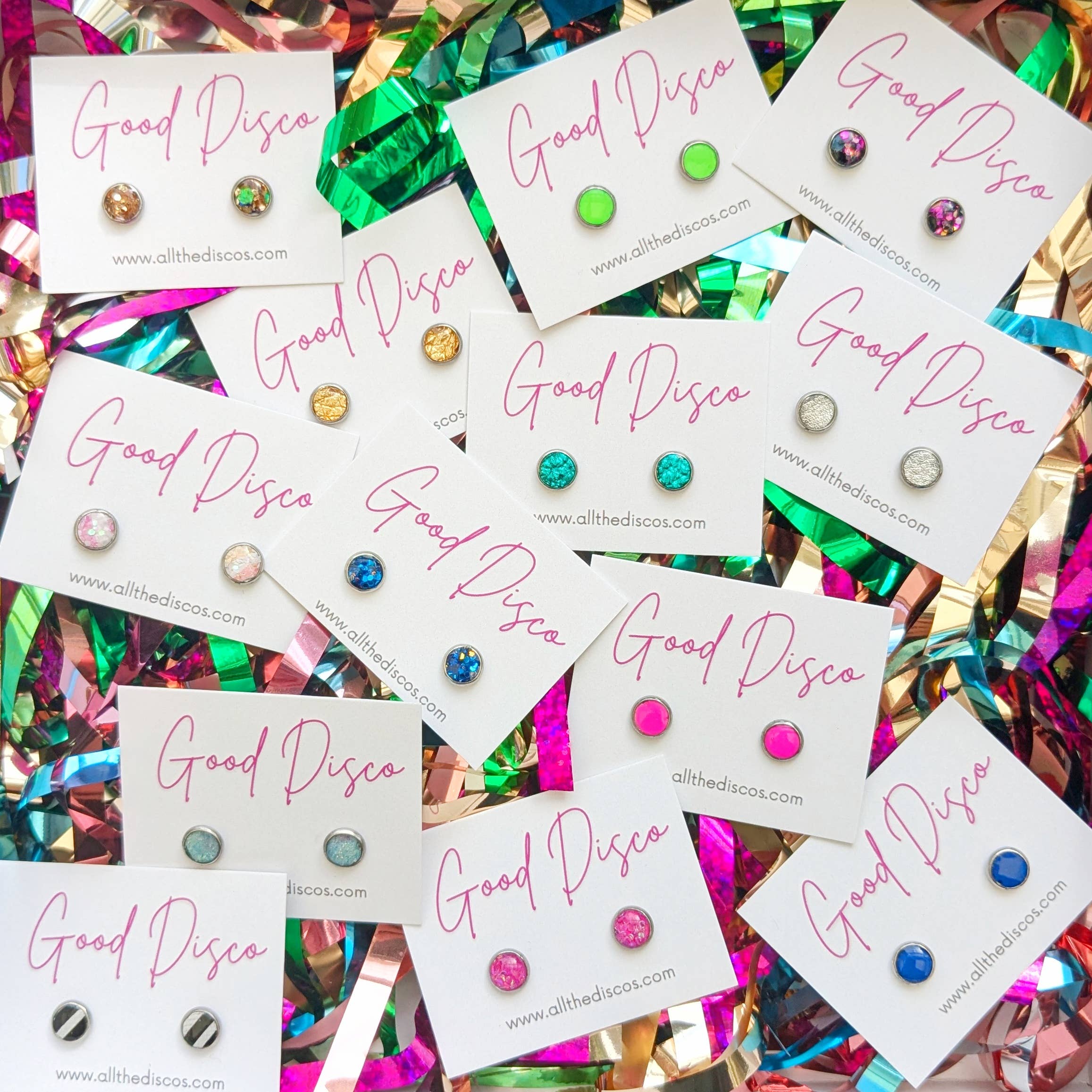 All The Discos - Wholesale Stud/Post Earrings - Good Disco Stud Earrings28