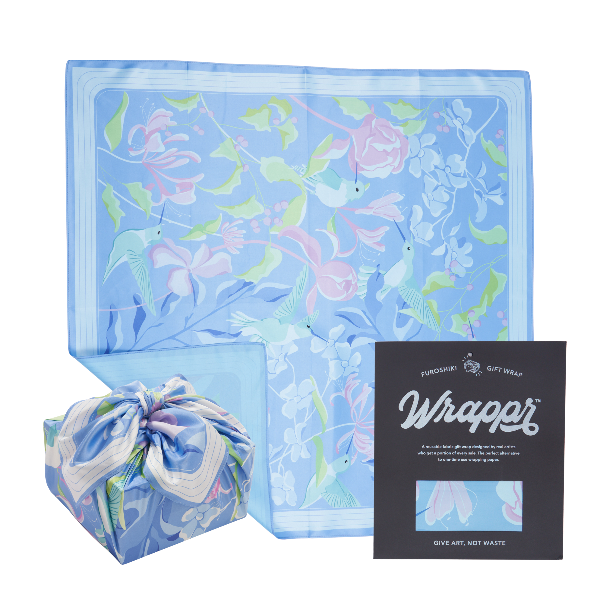WRAPPR Gift Wrap - Wholesale Flat Wrap - Furoshiki Gift Wrap by Danni Ha | 28", Recycled Polyester29