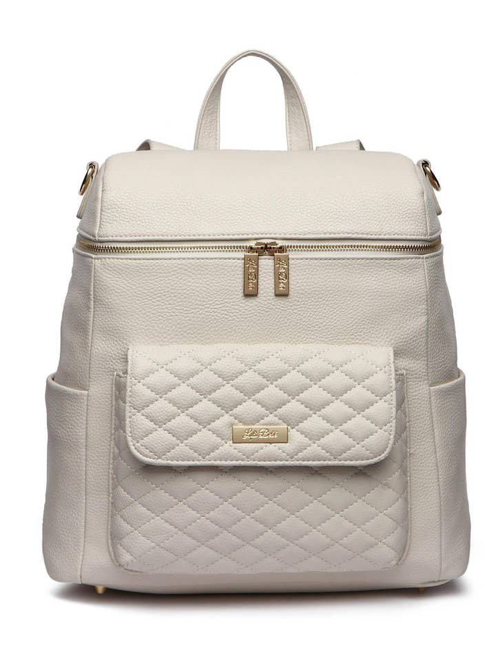 Signature Diaper Bag Pearl White for wholesale by Luli Bebe