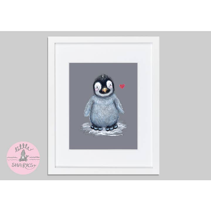 Happy Pingouin Imprimé pour la vente par Little Sharks