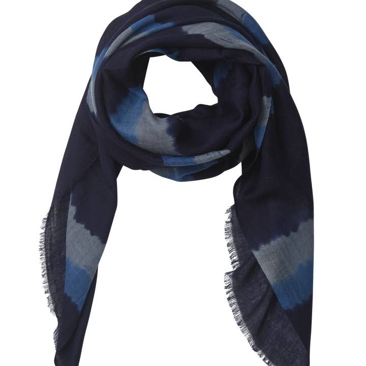 July To June - Wholesale Scarf - Women's - Saint-Moritz Marine Wool Scarf0