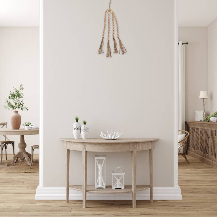 Ivory 24" Quadruple Bead Garland Natural for wholesale on Faire1