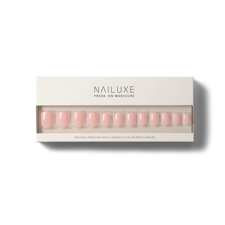 Reusable Press On Nails - Blush for wholesale by Nailuxe