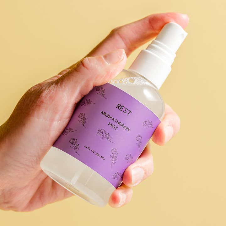 Wildflower Rituals - Vente Brumes d'aromathérapie - Brume d'aromathérapie REST - Spray multi-usages Rose Lavande0