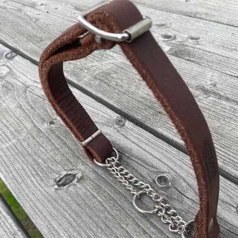Kenjan - Collier Universel avec Chaîne - 24 mm - Cuir pour la vente par Kenjan Læderværksted