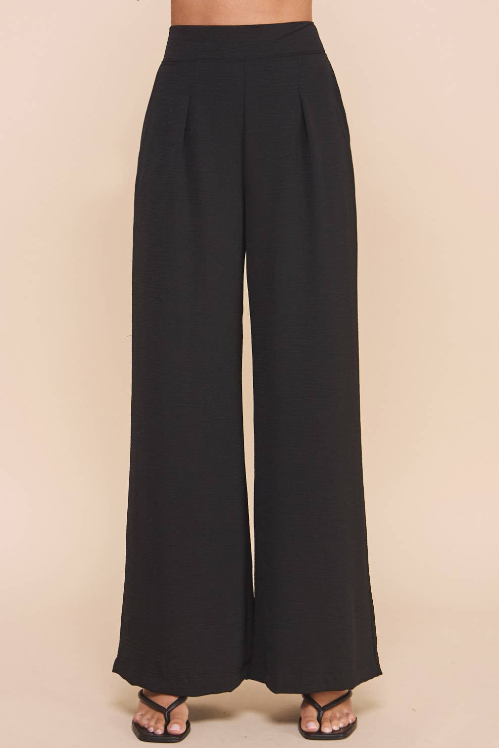 ISP1342A Flowy Pants Black for wholesale on Faire4