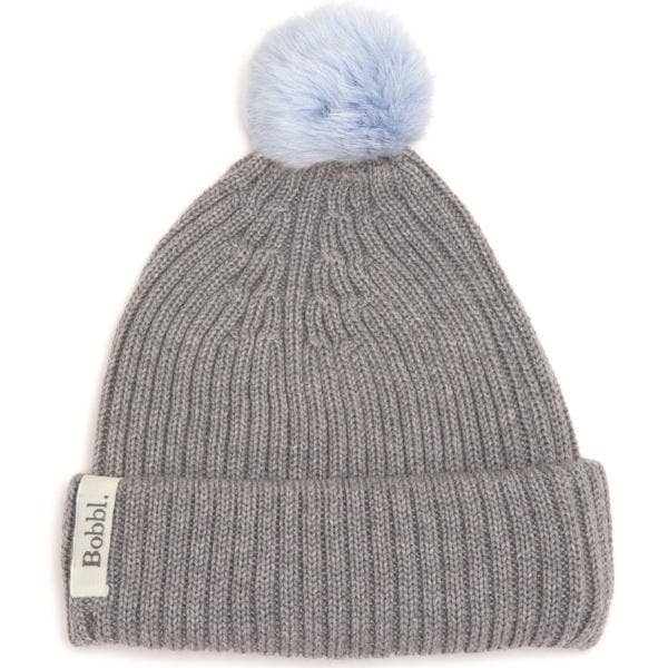Bobbl – wholesale Mössa - Dam – Mini Bobbl - Baby Blå - Päls Pom Pom