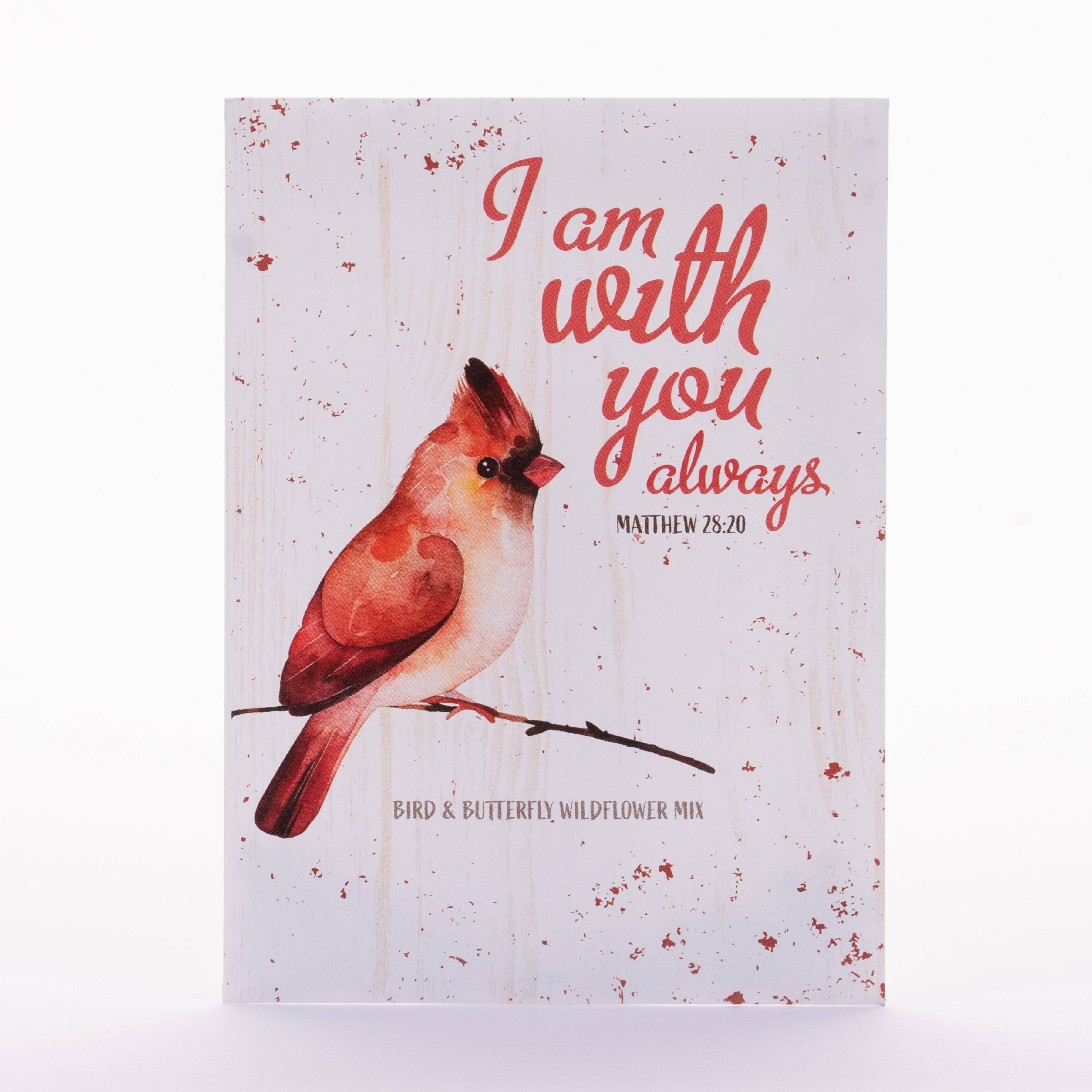 Bentley Seed Co. - Wholesale Plant Seeds - I Am With You Always - Bird & Butterfly Wildflower Mix Seed Packets5