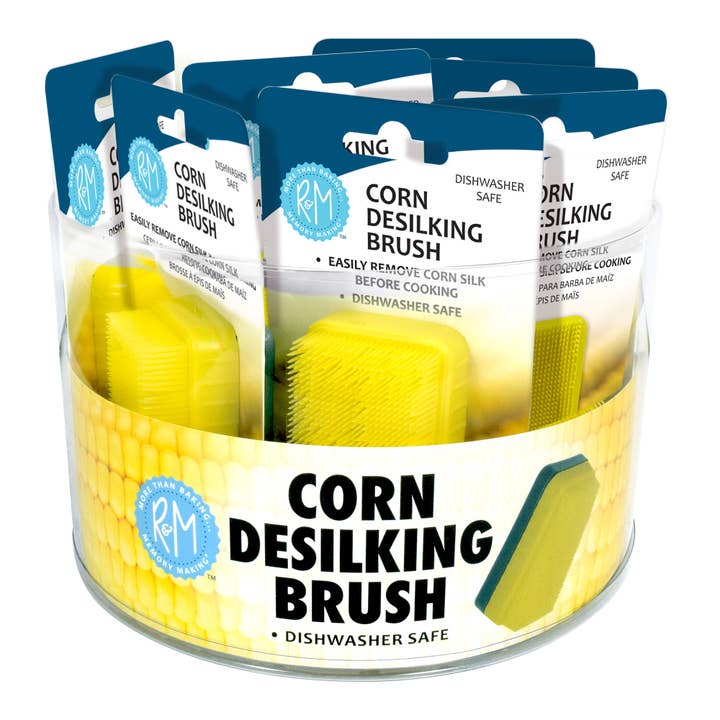 R&M International - Wholesale Corn Holders/Tools - Corn De-Silking Brush Bucket /12