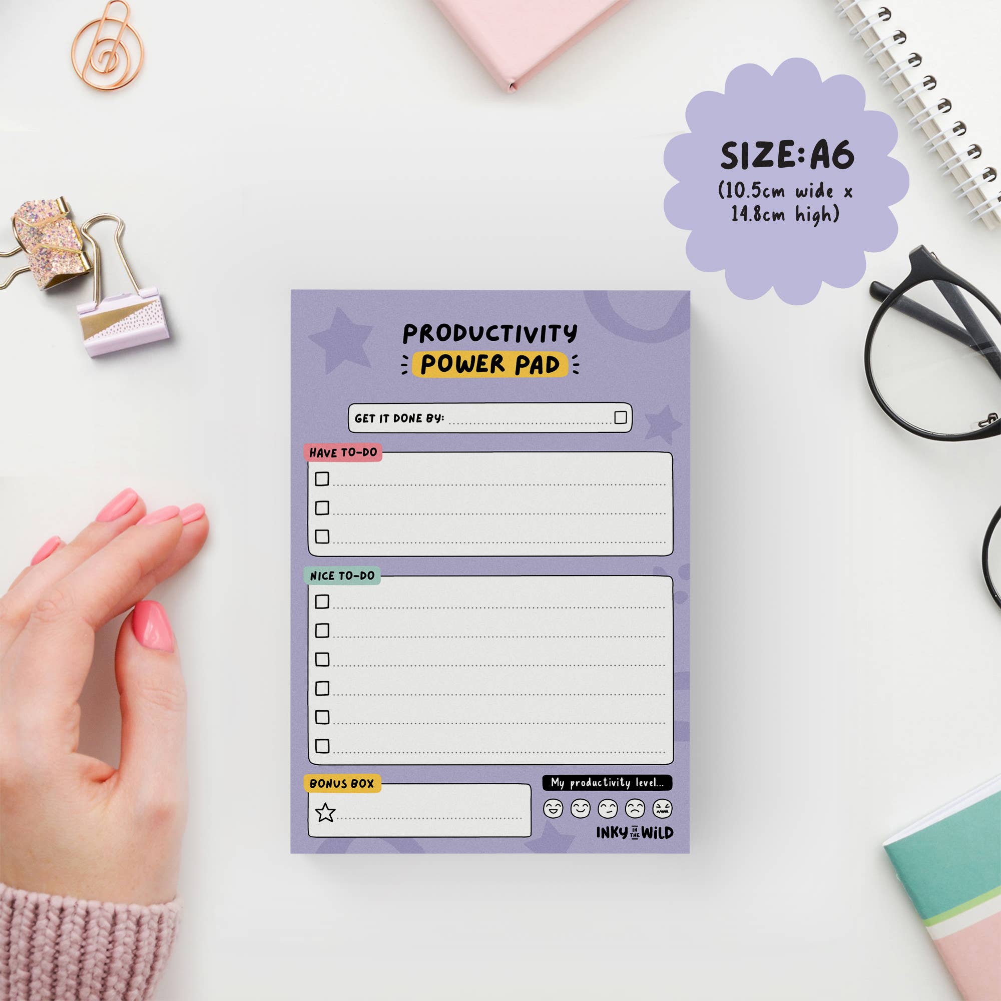 Inky in the Wild - Wholesale Notepad - Productivity Power Pad Notepad1