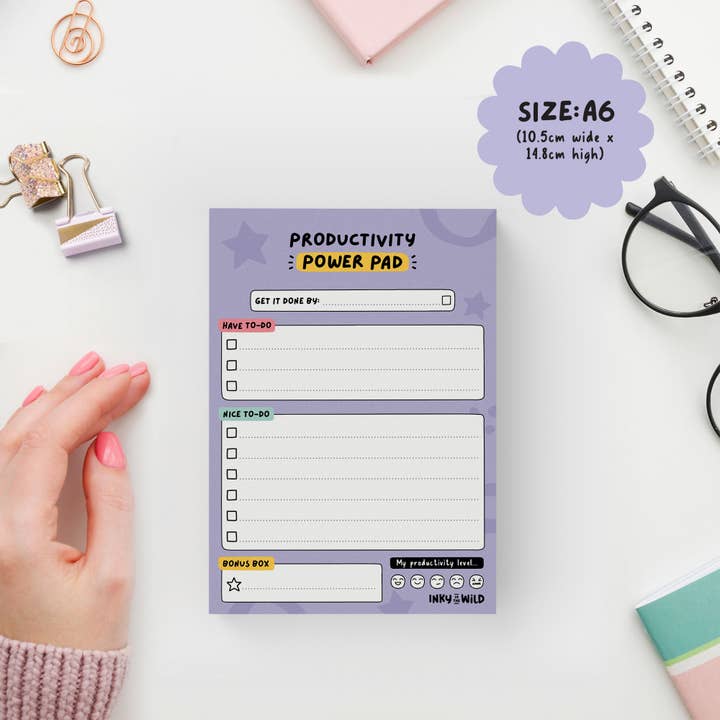 Inky in the Wild - Wholesale Notepad - Productivity Power Pad Notepad1