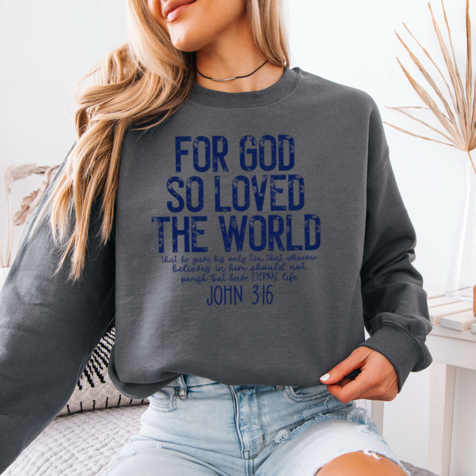 Shoppe SHC - Wholesale Graphic Sweatshirt - Women's - John 3:16 Christian Graphic Sweatshirt|Gildan11