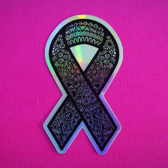Zenspire Designs - Wholesale Sticker - Holo Ribbon Sticker (WATERPROOF)