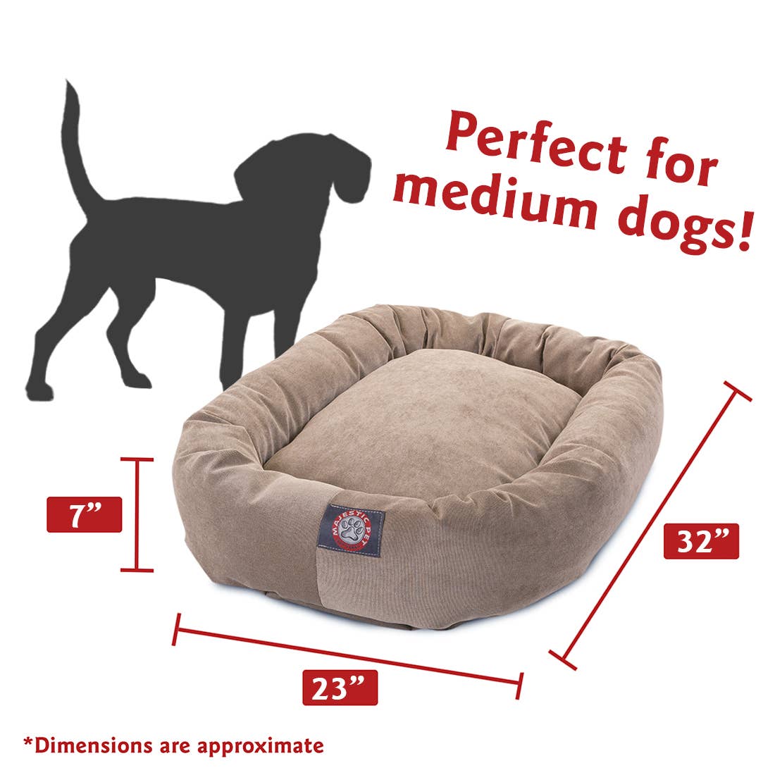 Majestic Pet Products - Vente Panier – chien - Panier pour chien Villa Bagel3