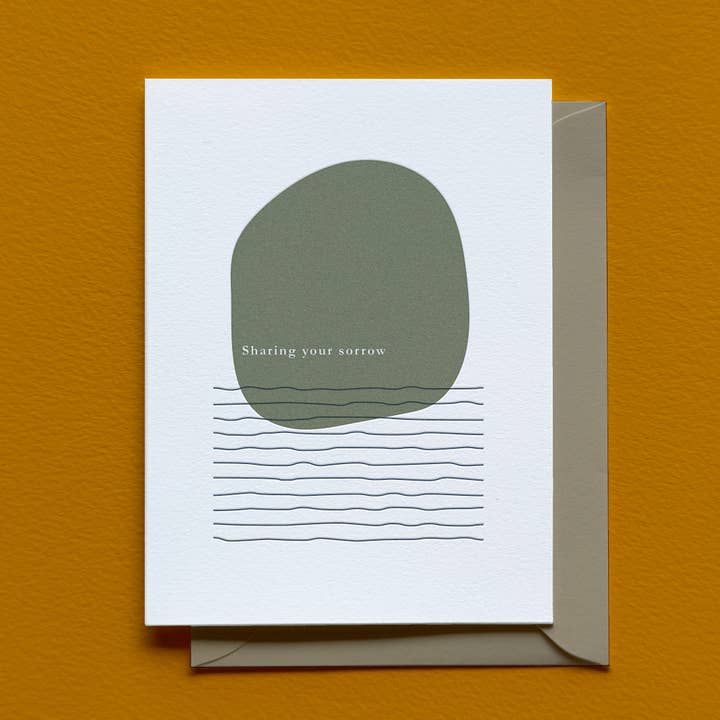 Carte de partage de chagrin pour la vente par Laughing Owl Press Co.