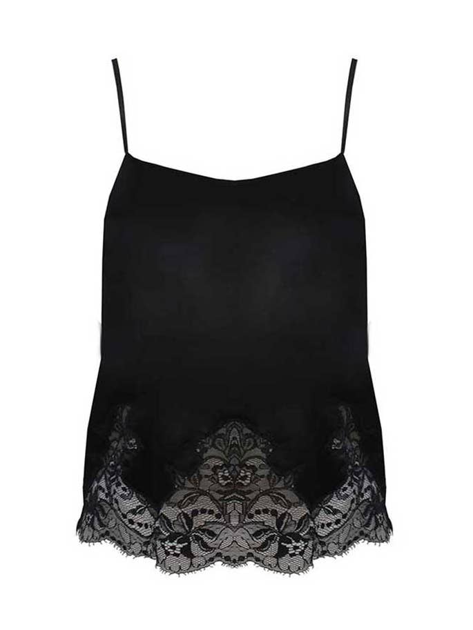 Camisola de seda Signature - Negra para venta al por mayor de Fleur of England