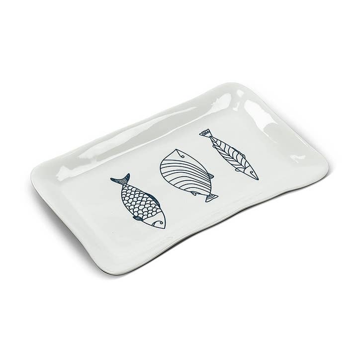 Abbott - Wholesale Dinner Plate - Lg Rect Fish Plate-7x12"L-829