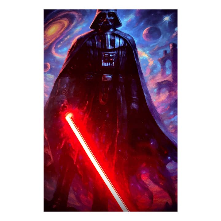 Red Mystic Darth Vader | Led Wall Art for wholesale on Faire2