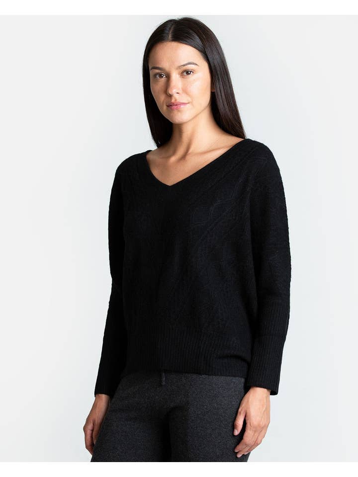 QUINN - Wholesale Knit Sweater - Women's - Cashmere Kendall Oversized Sweater28