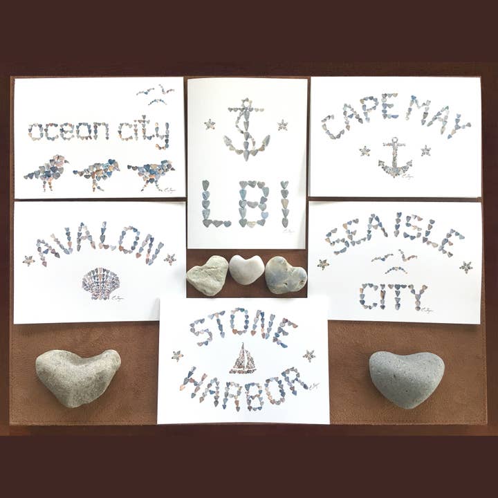 Bestemming | Kustkaarten van New Jersey voor wholesale door Love Rocks Me®