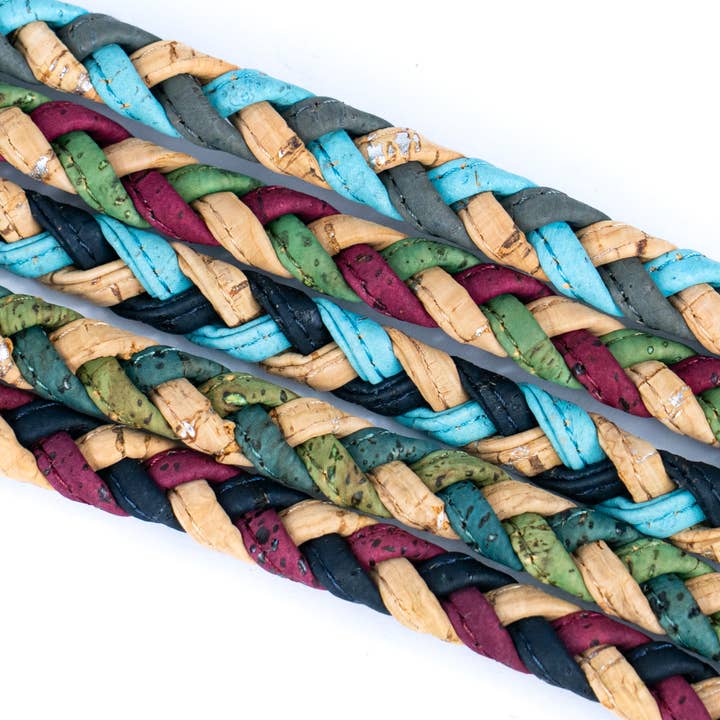 Meninas Bonitas Cork - Wholesale Beaded bracelet - Colorful Cork Bracelet Made of Natural Cork BRW-013-MIX-55