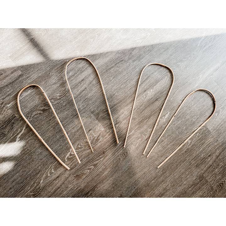 Above The Soil - Vente Treillis - Support de treillis en bambou en forme de U pour plantes grimpantes6