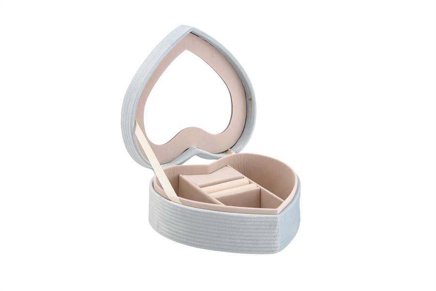 Nima Accessories Inc - Vendita all'ingrosso Portagioie/organizer per gioielli - Portagioie donna a forma di cuore rosa1