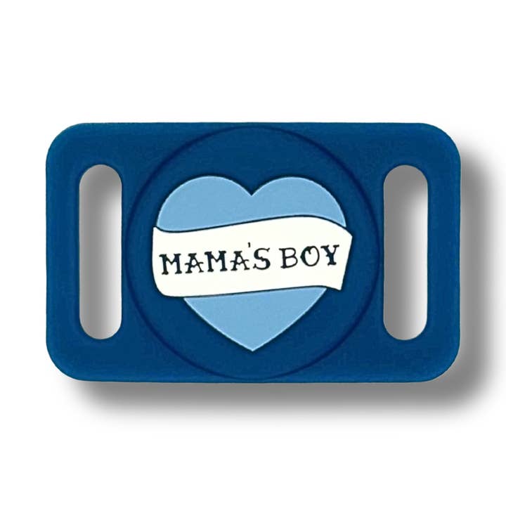 Porte-étiquette Airtag Mama's Boy pour la vente par Two Tails Pet Company