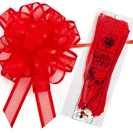 Nashville Wraps - Wholesale Bow - Gift Wrapping - Sheer Satin Edge Gift Pull Bows