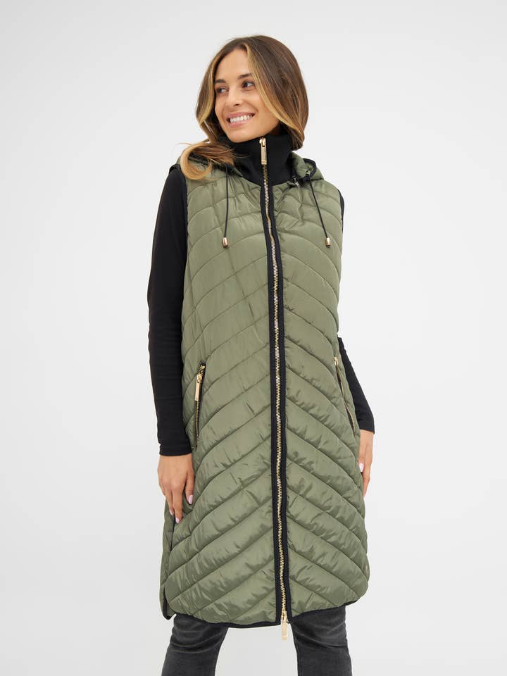 Karinie Väst - Grön för wholesale av Ticket Woman