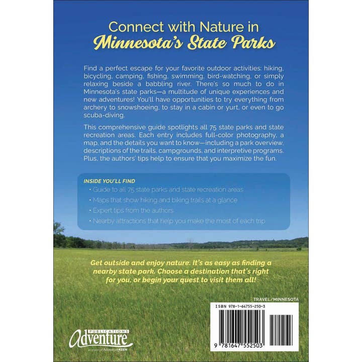 AdventureKEEN - Wholesale Book - Adult - Minnesota State Parks: Comprehensive Guide