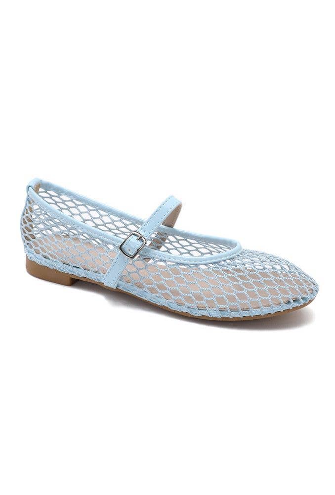 Joia Paris - Wholesale Flats - Women's - Mesh ballerinas with strap CQ-6774