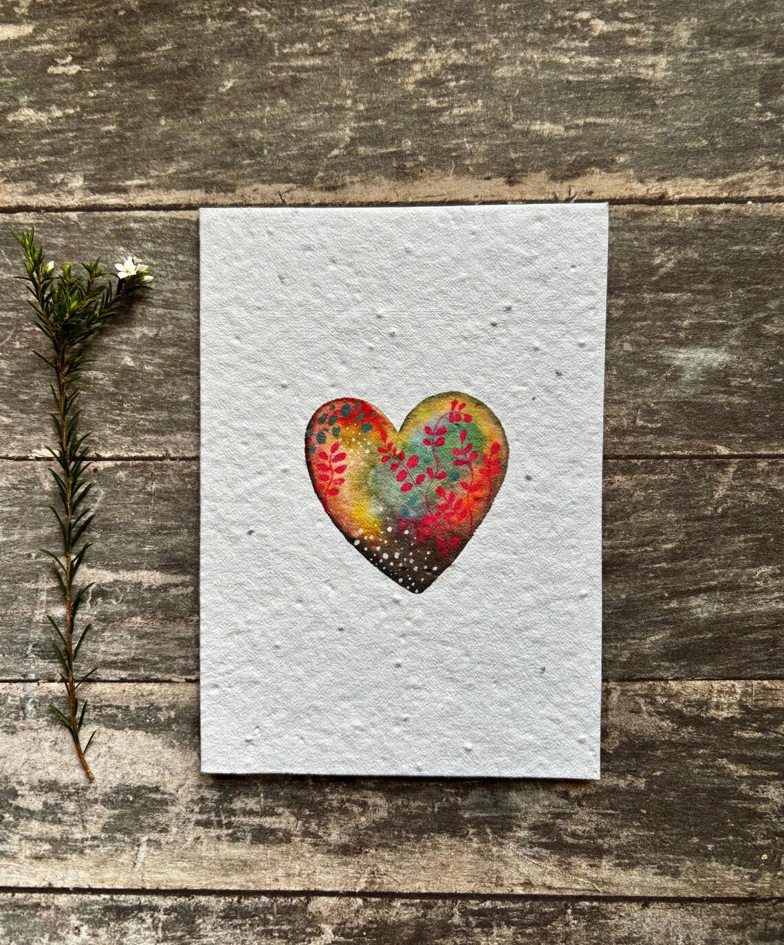 Erika's Whimsical Art – wholesale Love card – Plantable Seed Paper Love Card, Blank Inside 3