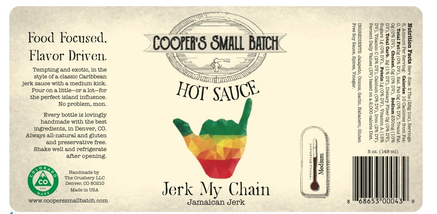 Cooper's Small Batch Hot Sauce - Wholesale Hot Sauce - Jerk My Chain1