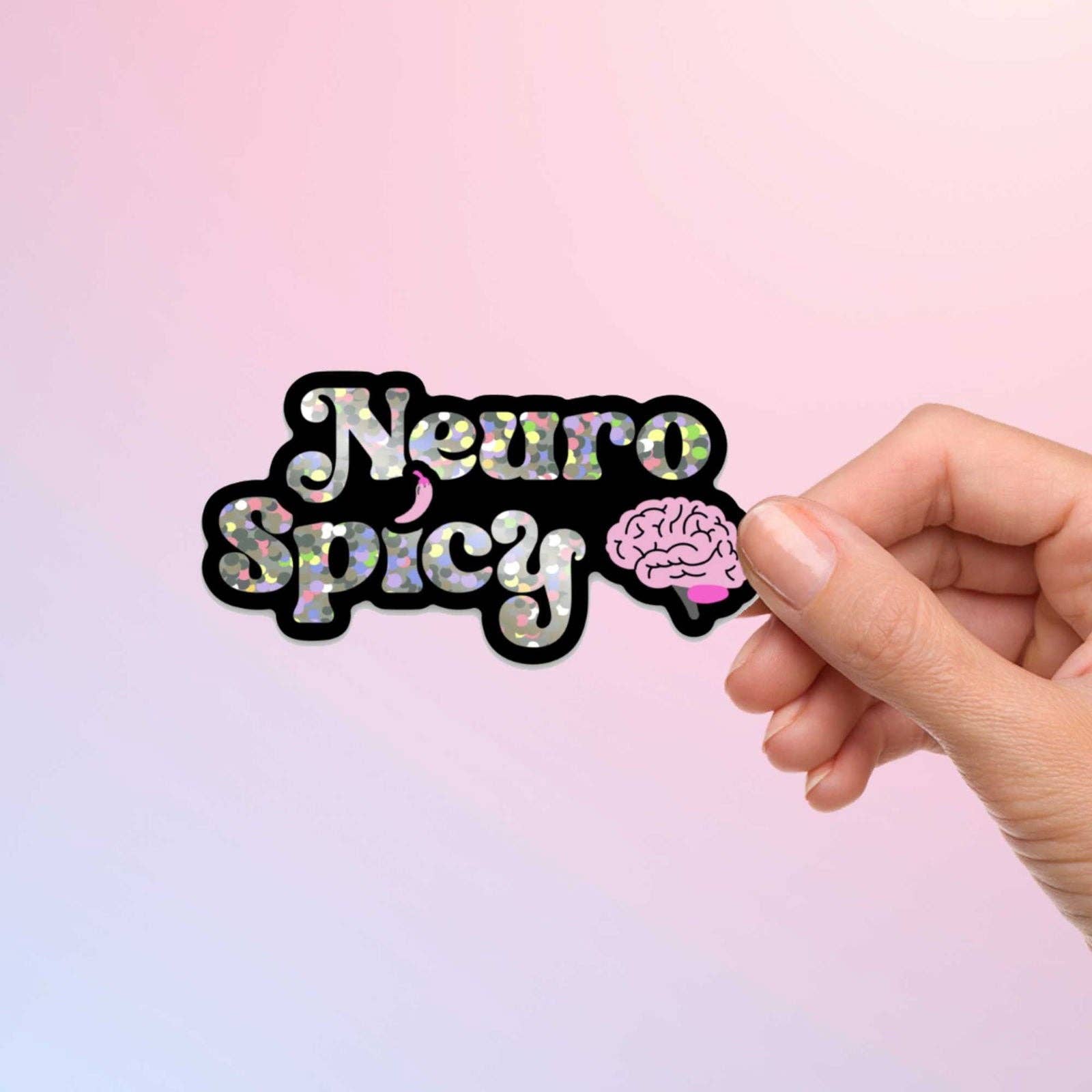 Bookish Queen - Wholesale Sticker - Neurospicy Brain Sticker - Neurodivergent