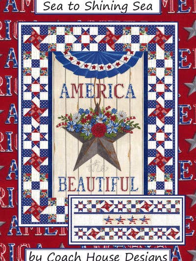 Motif de couette Sea to Shining Sea pour la vente par Coach House Designs