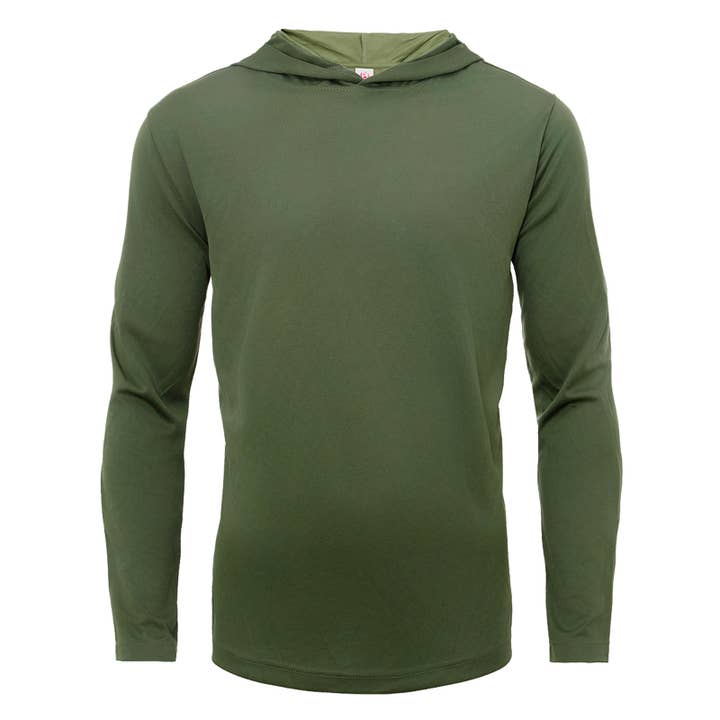 LeeHanTon - Wholesale T-Shirt - Men's - LeeHanTon Men’s Performance Long Sleeve T-Shirt with Hood